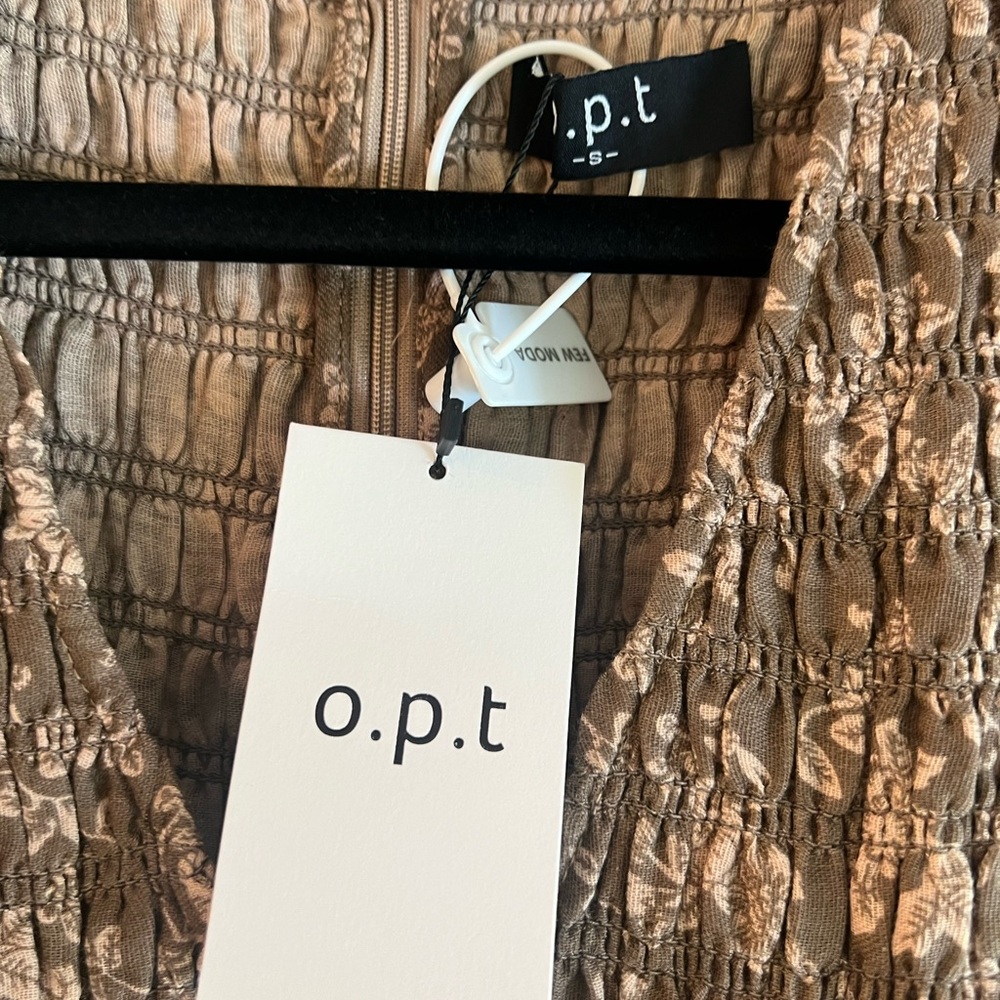 OPT o.p.t. Brown Floral Phoebe Dress NWT - Picture 5 of 8